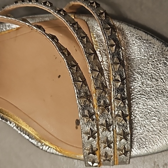 Silver Block Heels - Picture 4 of 5